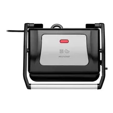 Sanduicheira E Grill Para Dois Sanduíches E Grelhados 850w Em Inox Multilaser Panini Ce121 110v