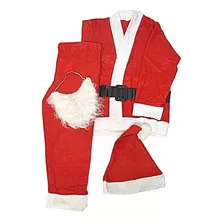 Roupa Natalina Completa Papai Noel Natal Com Gorro Fantasia