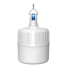 Lampada Emergencia Led Recarregavel Usb 48w Usb Cor Branco