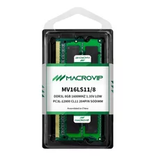 Memória Notebook Macrovip Ddr3l 8gb 1600mhz Mv16ls11/8