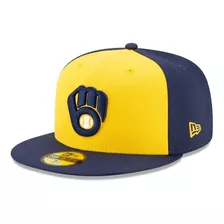 Gorra New Era Cerveceros Milwaukee Brewers 59fity Plana