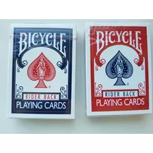 Pack 2 Barajas Cartas Rojo - Azul Bicycle Juegos O Magia Fm