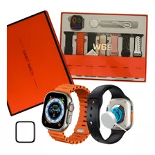 Kit Smartwatch W69 Com 7 Pulseiras Originais + Pelicula 3d