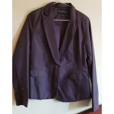 Blazer/chaqueta 80% Poliéster Con Botón Color Gris Talla M