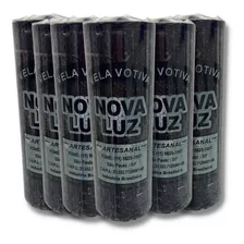 Velas 7 Dias Preta Vela Sete Dias Preta 250g 06 Unidades