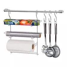 Barra Organizadora Para Cozinha Cook Home 6 Peças