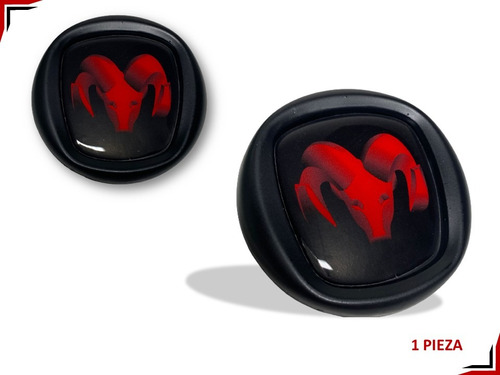Emblema Negro Con Rojo Para Parrilla Dodge Ram 700 Foto 2