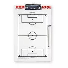 Pizarra Táctica Entrenador De Fútbol Blanca Drb® 33,5x22,5cm