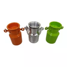 Mini Leiteira 250ml Alumínio Decoração - Kit C/3 Unidades