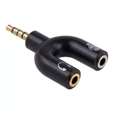 Adaptador 2 Jack 3.5 Microfono / Auricular A Plug 3.5 De 4