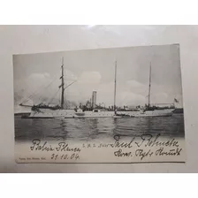Antigua Postal De 1904- Barco De Guerra-s.m.s. Falke 1010