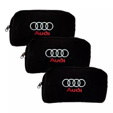 Bolsa Porta Objetos Automotiva Logo Montadora Audi 03 Pcs