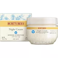 Crema De Noche De Hidratación Intensa De Burt's Bees, Loción