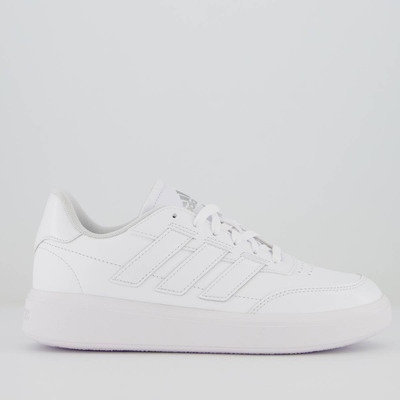 Imagem Tênis adidas Courtblock Stripes Feminino Branco