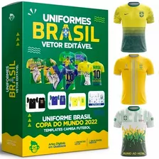 Estampas Camisetas Brasil Copa Qatar 38 Artes Editáveis