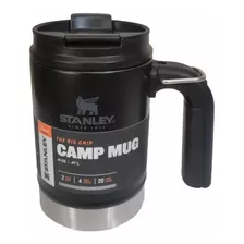 Caneca Stanley 473ml Preta Com Tampa Camp Mug