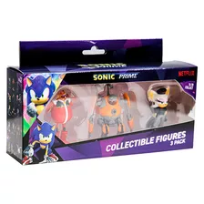 Pack X3 Figuras Serie Sonic 6cm Son2021 Universo Binario