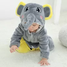 Macacão Pijama Infantil Inverno Fantasia Bebê Kigurumi Safar