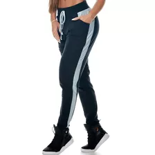 Calça Jogger Feminina Bomber Lets Gym Elastico Cordão Faixa 