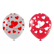 Balão Bexiga Temático 11 Love Amor 25 Unidades Art Latex
