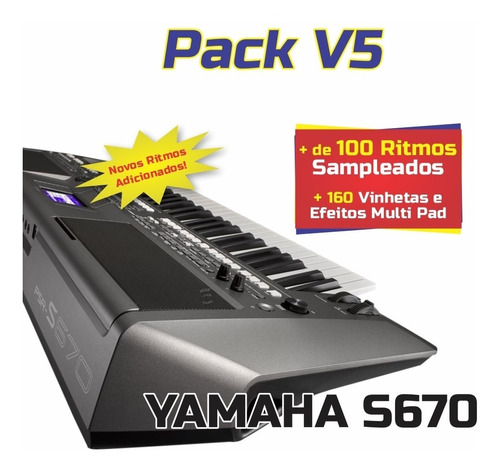 Pack V5 + Ritmos (atuais) + Vinhetas MultiPad S670