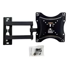 1 Pza Soporte Articulado Pantalla Tv 14 A 42 Gira 90° T3561 Color Negro