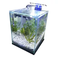 Aquário 10l Quili Classic Nano + Filtro Hangon + Decoração