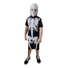 Fantasia Infantil Esqueleto C/touca Ou Bruxinha Halloween