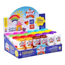 Kit 48 Potes Potinho De Massinha Massa De Modelar Divertoys