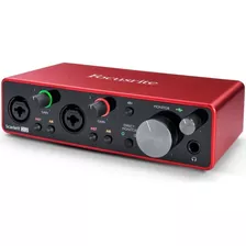 Interface Audio Usb Focusrite Scarlett 2i2 - 3ra Gen Color Rojo