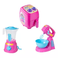 Cozinha Infantil Brinquedo Liquidificador Airfryer Batedeira