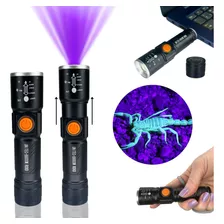 Kit 2 Lanterna De Led Potente Luz Negra Ultravioleta