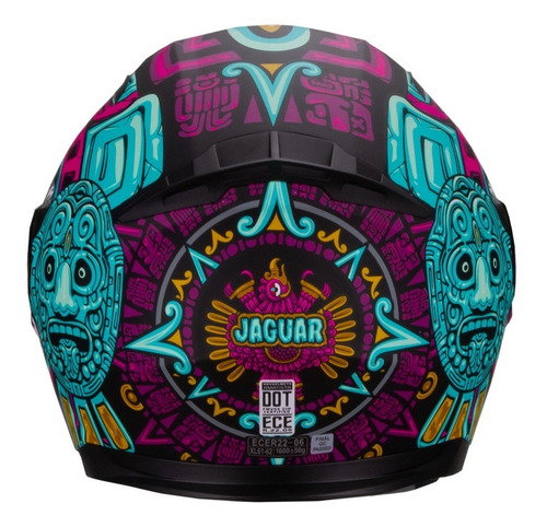 Casco Abatible Hax Amatista Jaguar Aqua Rosa Foto 6