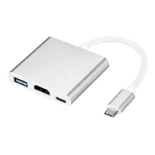 Adaptador Macbook 12 Usb-c A Hdmi Usb 3.0 Usb C 3 En 1 Plate