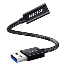 Electop [10 Gbps] Cable Adaptador Usb C Hembra A Usb Macho,.