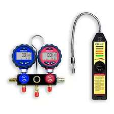 Kit Manifold Digital Dmg-3 + Detector Fuga De Gás Wjl-6000s