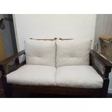 Sillon Sin Uso Almohadones De Tela Rustica Natural