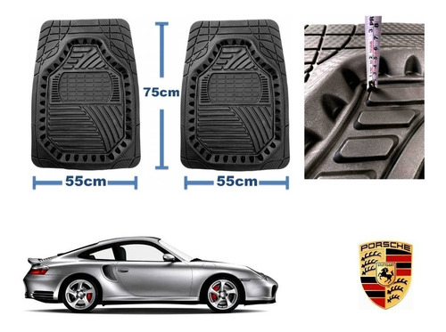 Tapetes Premium Black Carbon 3d Porsche 911 996 1999 A 2004 Foto 2