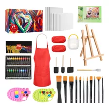 Colorful Kit De Arte De Pintura Acrilica, Incluye Pinturas A