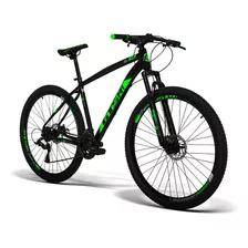Bicicleta Alumínio Aro 29 Gts 21 Vel Freio A Disco Ride 19 C Cor Preto-verde Tamanho Do Quadro 17