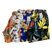 Shortinho De Praia Combo 4 Masculino Moda Verao Mauricinho