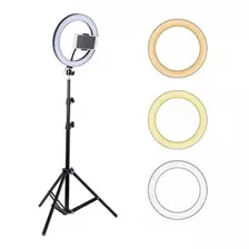 Anillo Aro Luz Led 30cm Selfie Maquillaje +trípode 60-160 Cm