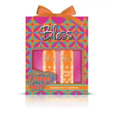 Body Splash Mujer Bless Orange Wish 125ml + Shower Gel Set