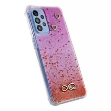  Fundas A Pedido Resina Epoxi Love Gato Brillos Para Samsung