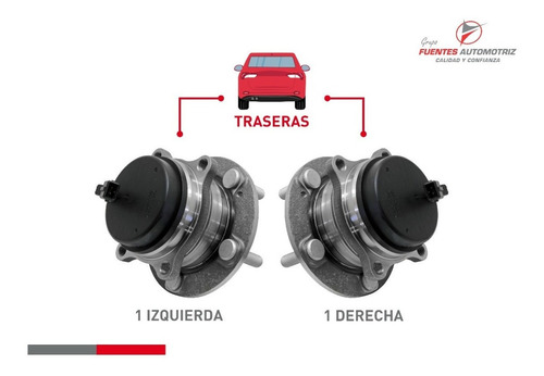 Kit 2 Maza Rueda Trasera Izq Der Kia Sedona 2015 A 2019 Abs Foto 2