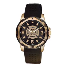 Reloj Aqua Force Firefighter Oro Rosa Con Cara De 1.575 in