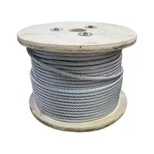 Guaya Cable De Acero Galvanizado Alma Acero De 1/4*130mt