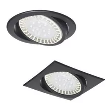 Spot De Embutir Ar111 Cuadrado Redondo Pvc Apto Led Puraluz