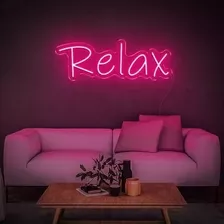 Placa Luminosa Neon Decoração Terapia - Relax