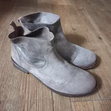 Botas Cuero Talle 37 Niña Zara Eran Plateadas Pero Se Le Fue